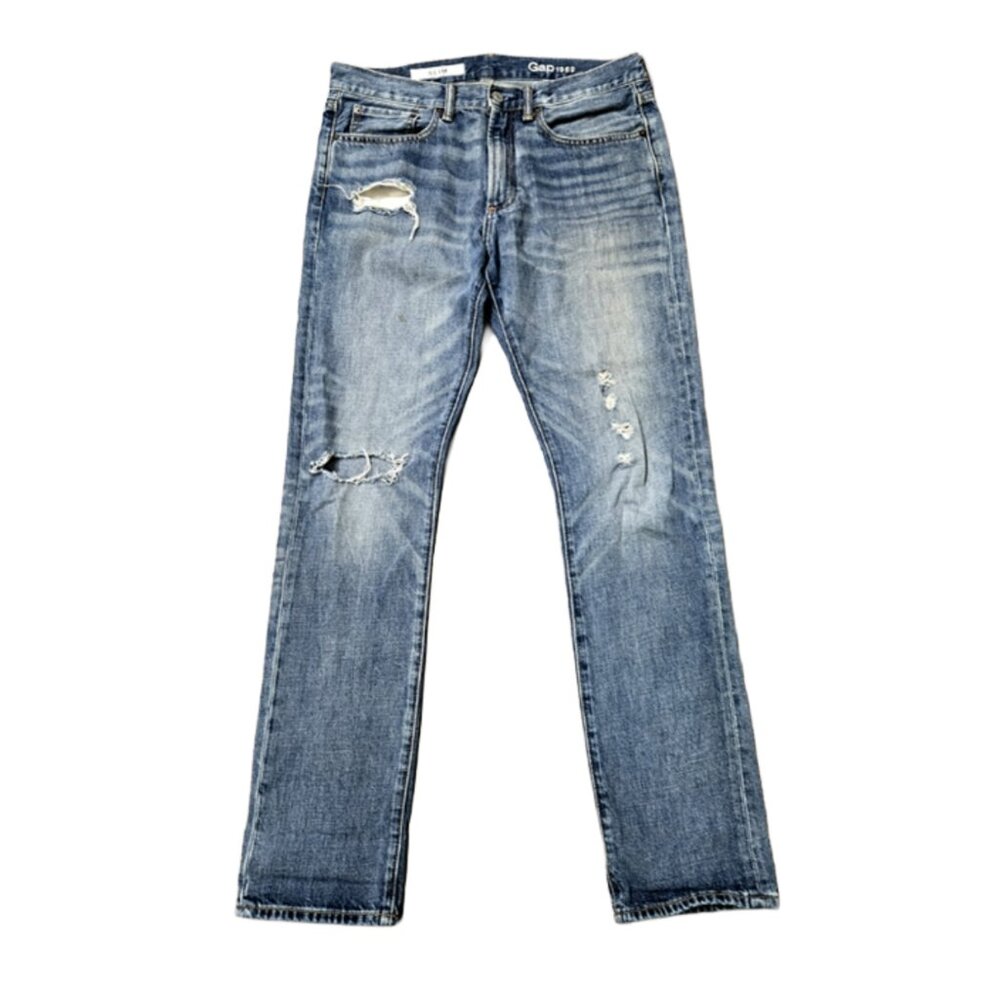 ❤️GAP 1969 slim fit jeans 32x32 size. Blue denim mens jeans.